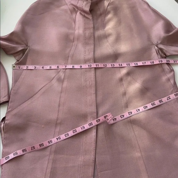 Chado Ralph Rucci Light Purple/Pink Vintage Silk Shantung Tunic M - Picture 6 of 11